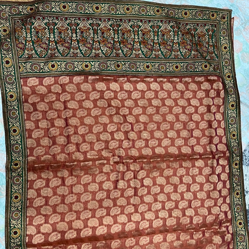 Traditional upada silk saree with blouse